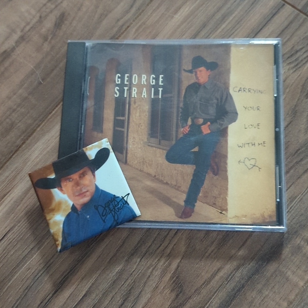 Vintage George Strait CD And Magnet. Carrying Your Love With Me. Country Music